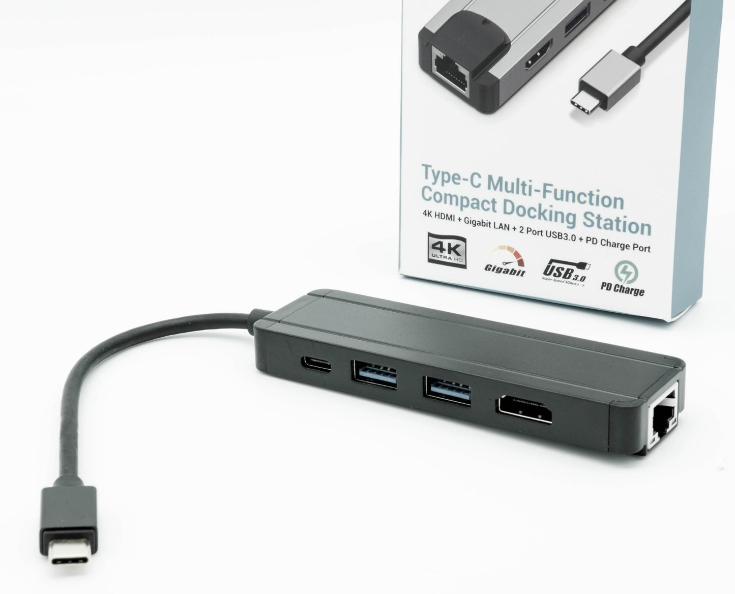 High-resolution HDMI 4K and versatile connectivity docking