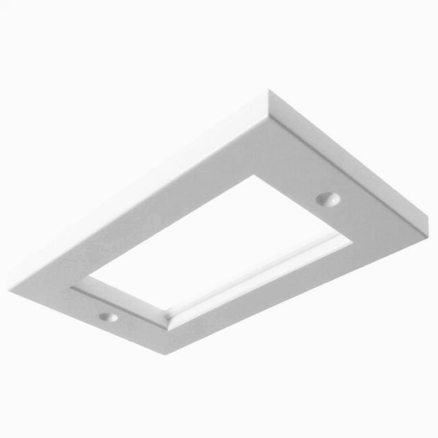 Double gang outlet plate