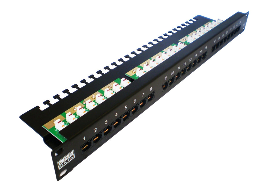 Enhance Connectivity with 24-Port 1U Vertical Rackmount CAT6 UTP Patch ...