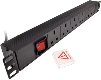 Horizontal mounted power strip