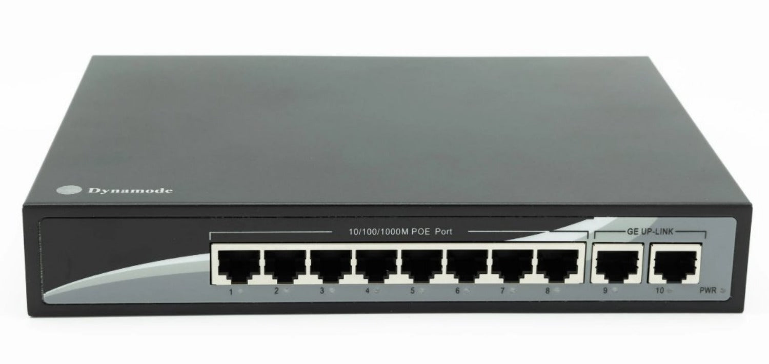 Dynamode SW80010-G-POE 8 Port Gigabit Ethernet POE Switch