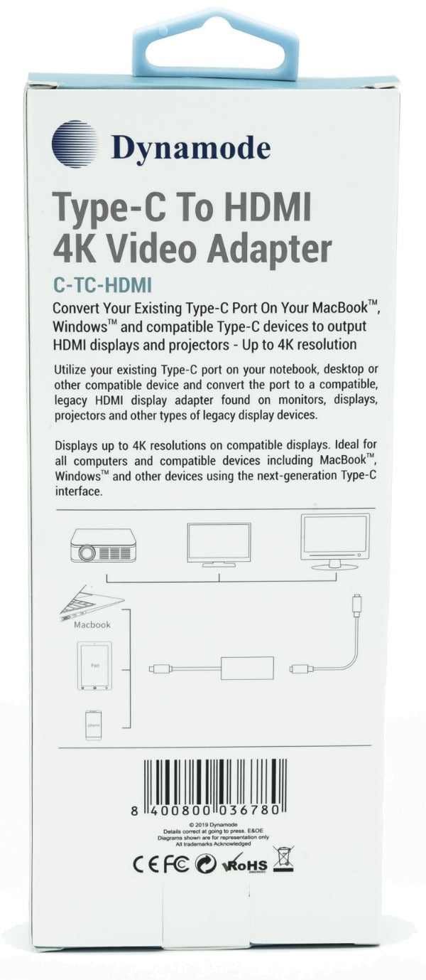 High-resolution Type-C to HDMI 4K connectivity