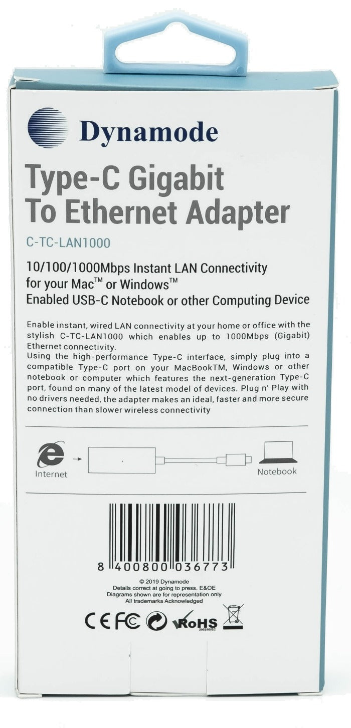 High-speed Type-C to LAN connectivity