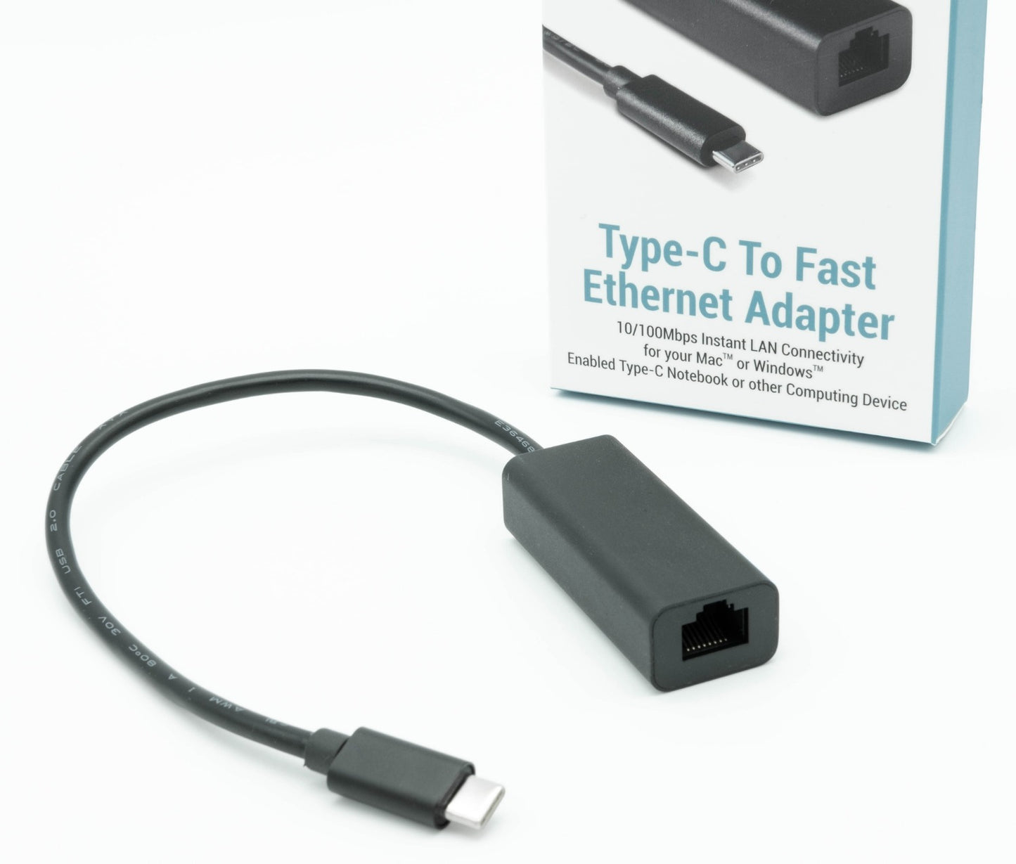 Fast Ethernet LAN adapter for Type-C devices