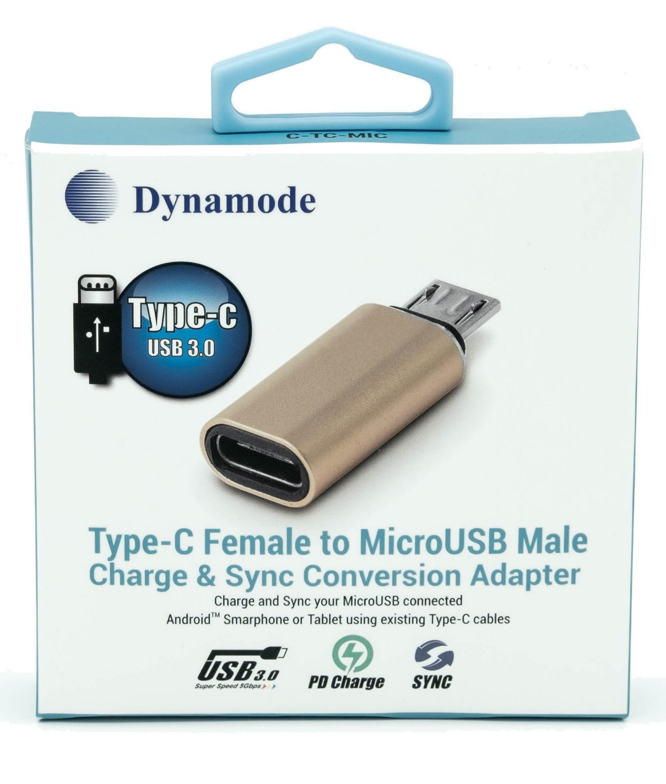 Female USB-C to Male MicroUSB adapter