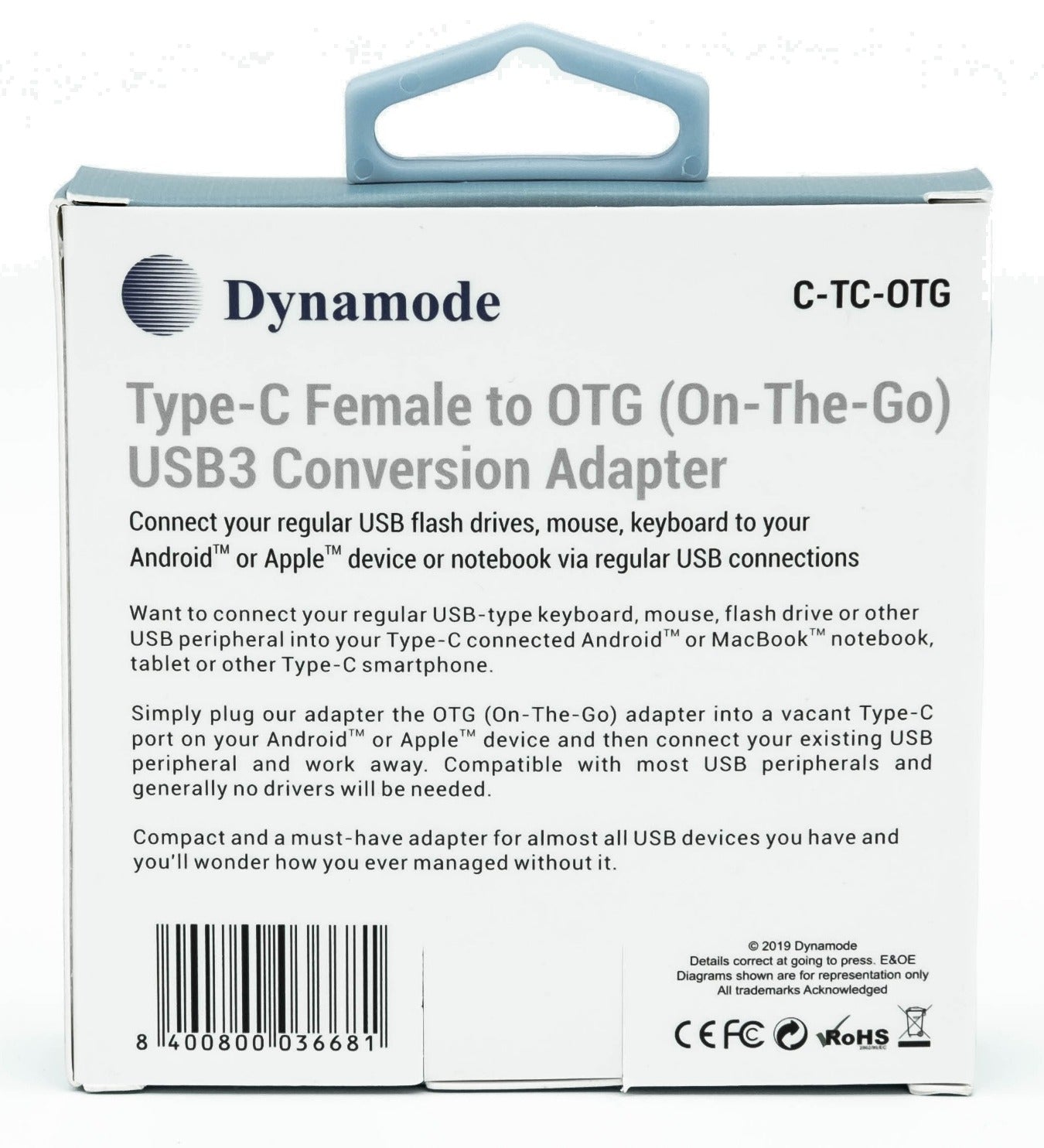 Dynamode C-TC-OTC USB Type-C to OTG USB Adapter