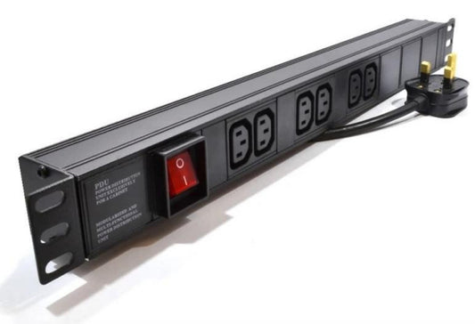 Horizontal mounted UK plug PDU