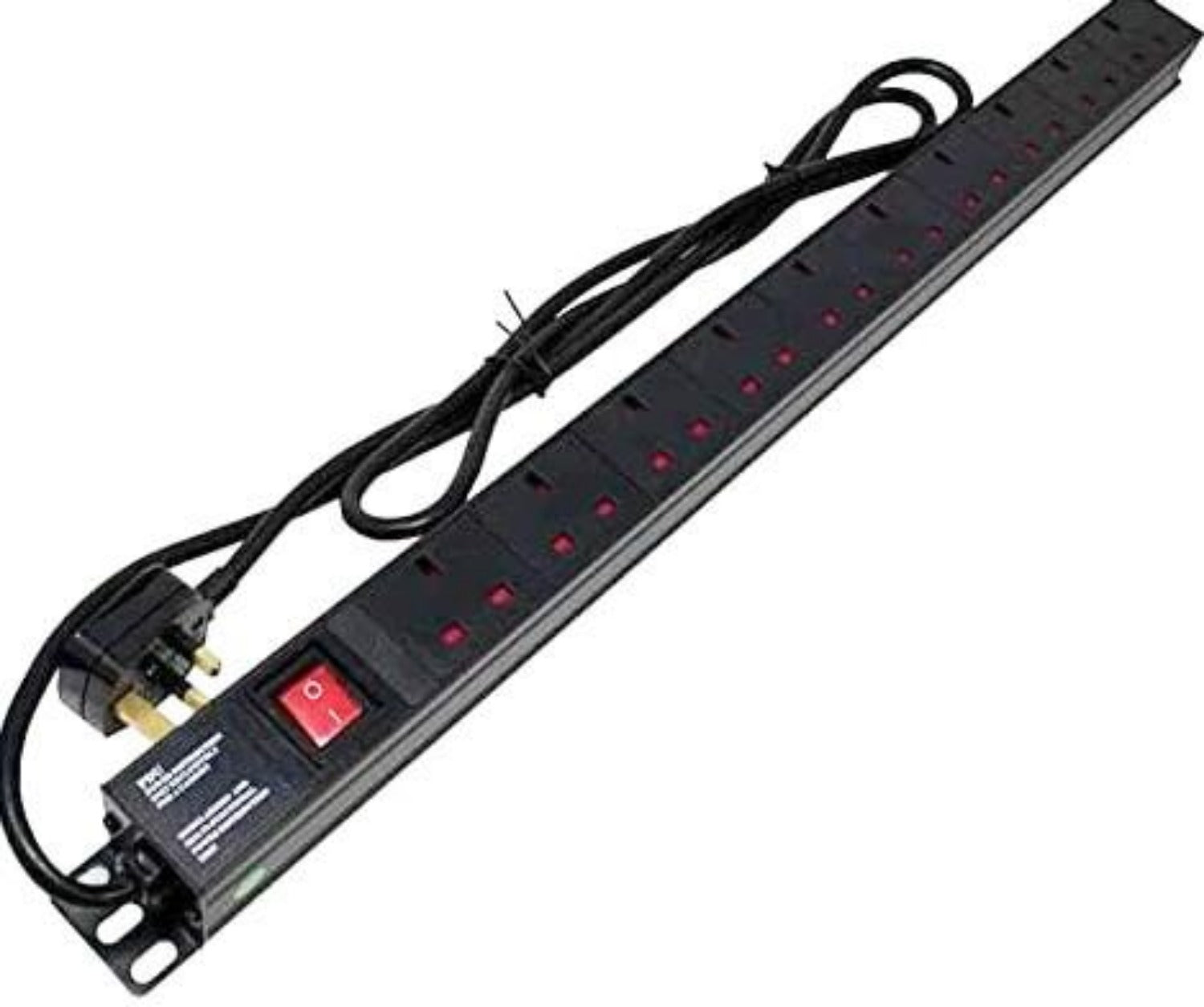 10 Way Vertically Mounted Rackmount IEC PDU - UK Sockets | LMS Power ...