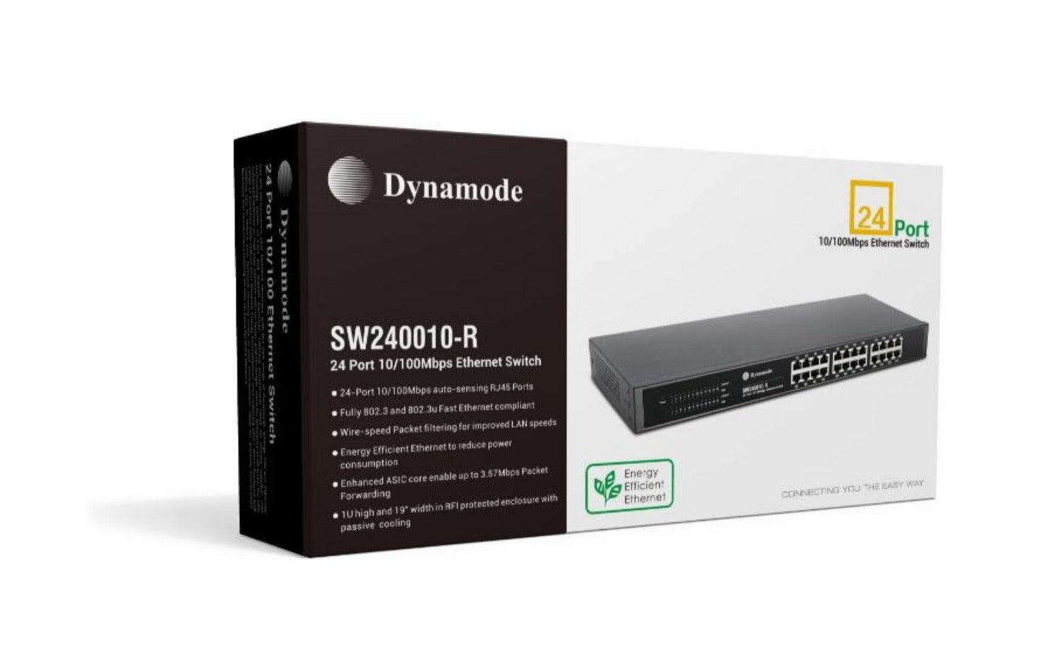 Dynamode SW240010-R 24-Port Rackmount Fast Ethernet Switch