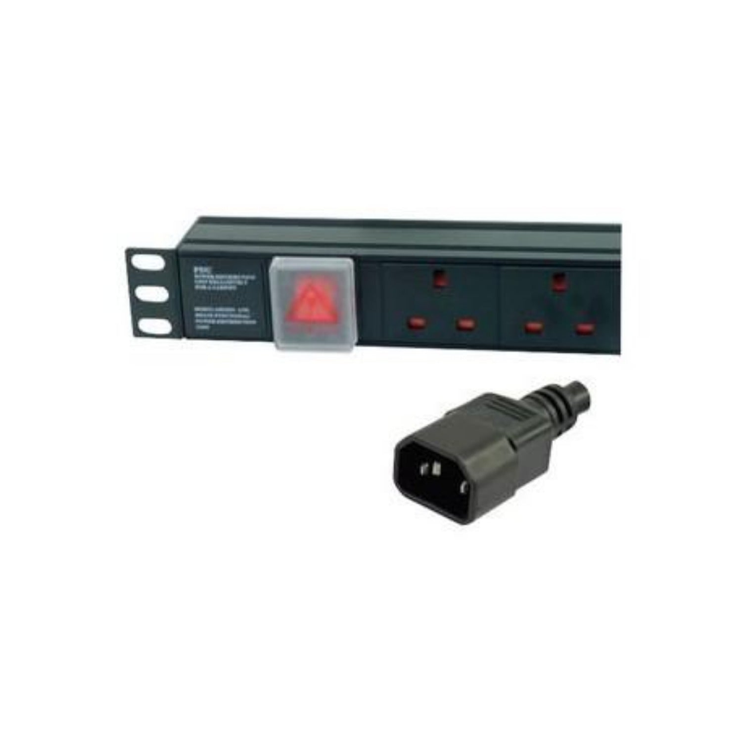 PDU-6WS-H-UK-IEC-3M: 6 Way Horizontal Rackmount IEC PDU with UK Sockets ...